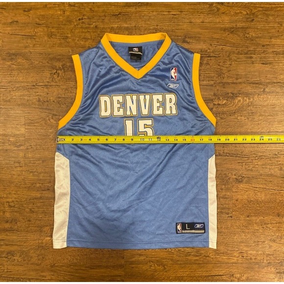 Reebok NBA Authentics Denver Nuggets Carmelo Anthony Basketball Jersey Youth LG‎ - Picture 10 of 10